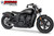 Freedom Performance INDIAN SCOUT-ROGUE-BOBBER-SIXTY-SPORT-TWENTY COMBAT 2-INTO-1 TURNOUT/SIDEDUMP BUNDLE 2014-2024 - IN00167 - COMBO BLACK / SLASH / SCULPTED BLACK