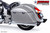 Freedom Performance INDIAN CHIEFTAIN / ROADMASTER / SPRINGFIELD / CHALLENGER/ PURSUIT / ELITE W/ HARD BAGS 2-INTO-1 "LEFT-SIDE ONLY" GHOST PIPE 2014-PRESENT - IN00297 - CHROME / SLASH / PITCH BLACK