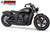 Freedom Performance INDIAN SCOUT-ROGUE-BOBBER-SIXTY-SPORT-TWENTY COMBAT 2-INTO-1 TURNOUT/SIDEDUMP BUNDLE 2014-2024 - IN00307 - BLACK / STRAIGHT / PITCH BLACK