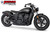 Freedom Performance INDIAN SCOUT-ROGUE-BOBBER-SIXTY-SPORT-TWENTY COMBAT 2-INTO-1 TURNOUT/SIDEDUMP BUNDLE 2014-2024 - IN00309 - COMBO BLACK / STRAIGHT / SCULPTED BLACK