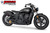 Freedom Performance INDIAN SCOUT-ROGUE-BOBBER-SIXTY-SPORT-TWENTY COMBAT 2-INTO-1 TURNOUT/SIDEDUMP BUNDLE 2014-2024 - IN00664 - BLACK / STRAIGHT / SCULPTED GOLD