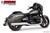 Freedom Performance BMW R 18 BAGGER B/TRANSCONTINENTAL/ROCTANE 2-STEP 4.5" EXTENDED SLIP-ONS ONLY! 2022-PRESENT BUNDLE - BM00352 - CHROME / COMBAT FLUTED / PITCH BLACK