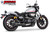 Freedom Performance YAMAHA BOLT 4.5" SLIP-ONS 2013-PRESENT BUNDLE - MY00151 - BLACK / COMBAT FLUTED / SCULPTED BLACK