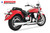 Freedom Performance YAMAHA V-STAR 1300 COMBAT FLUTED 2-INTO-1 2007-2020 - MY00175 - CHROME / CHROME