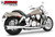Freedom Performance HONDA VTX1300 COMBAT FLUTED 2-INTO-1 2003 TO 2009 - MH00021 - CHROME / CHROME