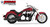 Freedom Performance HONDA FURY/STATELINE/SABRE COMBAT 2-INTO-1 2010 TO PRESENT - MH00029 - BLACK / SCULPTED BLACK