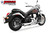 Freedom Performance KAWASAKI VULCAN 900 COMBAT FLUTED 2-INTO-1 2006-PRESENT - MK00012 - CHROME / SCULPTED BLACK