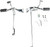 HARDDRIVE 35-0215CK FORWARD CONTROL KIT XL 04-13 CHR W/RUBBER BAND PEGS