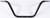 HARDDRIVE 096441 1.25" APE HANGER BLACK 12" 1.25" THRU CLAMP CABLE