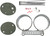 HARDDRIVE 169389 DUAL GAUGE MOUNT BRACKET KIT CHROME
