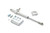 HARDDRIVE 36028 STEERING DAMPER 91-05 FXD SILVER