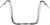 HARDDRIVE 96774 1.25" APE-HANGER 16" CHROME TBW