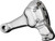 HARDDRIVE 46468 CHROME BRAKE CALIPER REAR REPL OE#44050-87 W/ TC STYLE
