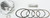 WISECO 4667M08900 PISTON KIT 89.00/STD 11:1 HON