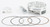 WISECO RE823M07700 PISTON KIT RE ARMORGLIDE DLC 77.00/STD 14.5:1 YAM
