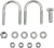 DG PERFORMANCE 60-6405 Nerf Bars - Natural/Black - Kawasaki | Suzuki - KFX | QuadSport '03-'15 - Natural/Black Kawasaki | Suzuki KFX | QuadSport '03-'15