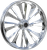 RC COMPONENTS 213HD031A21138C Dillinger Wheel - Dillinger Front Dual Disc/with ABS Chrome 21x3.5 FLH