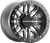 RACELINE WHEELS A91G-57056-52 Ryno Beadlock Wheel - Ryno Beadlock Front/Rear Gun Metal Gray/with Black Ring 15x7 4/156 5+2