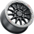 RACELINE WHEELS A14BG-77056+25 Alpha Beadlock Wheel - Alpha Front/Rear Black/with Gun Metal Ring 17x7 4/156 +25 mm