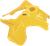 MAIER 177604 Fender Replacement Plastic — Standard - Yellow LT-R 250