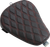 Drag Specialties Seats Bobber Solo Seat - Double Diamond - Red Stitch - Sportster '10-'22 [0804-0741]