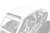 PRO ARMOR P144R121MW ASYLUM ROOF W/LIGHT BAR POCKET MATTE WHITE