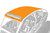 PRO ARMOR P144R121OR-446 ASYLUM ROOF W/LIGHT BAR POCKET ORANGE