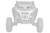 PRO ARMOR P187C047SSM CAB ONLY CAGE W/NO INTRUSION SPARKLE SILVER METALLIC