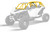 PRO ARMOR P1910C050SY PRO XP CAGE W/V INTRUSION SPEED YELLOW