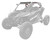 PRO ARMOR P2111C054TS PRO R CAGE W/NO INTRUSION TURBO SILVER