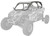 PRO ARMOR P2112C054AVG PRO R MP CAGE W/NO INTRUSION AVALANCHE GREY