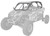 PRO ARMOR P2112C055AVG PRO R MP CAGE W/V INTRUSION AVALANCHE GREY