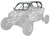 PRO ARMOR P2112C055SG PRO R MP CAGE W/V INTRUSION STEALTH GREY