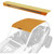 PRO ARMOR P141R123GMM ASYLUM ROOF W/ REAR LIGHT BAR GOLD MATTE METALLIC