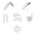 ACERBIS 2986760002 PLASTIC KIT- FULL HON WHITE