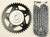 VORTEX CK6324 SPROCKET/CHAIN KIT STL/ALU 15/45T BLK RX3 520-108L BLK
