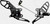 VORTEX RS441K REAR SET COMPLETE BLK KAW