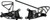 VORTEX RS602K REAR SET COMPLETE BLK YAM