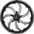 Coastal Moto Wheel - Fury - Rear - Single Disc/with ABS - Black Cut - 16x5.5 - FL [FRY165BCABST]