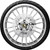 Coastal Moto Atlantic Front Wheel - Chrome (21") | Rotors (11.8") | Dunlop AE2 Tire (130/60B21) [PKG2ATL213CHABST]
