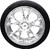 Coastal Moto Largo 3D Rear Wheel - Chrome (18") | Falken Tire (215/45ZR18) - Trike [PKGLGO187TCH]