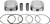 JE Pistons Piston Kit - 4.080" Bore - +0.005" Oversize - 114"/117" M8 [370250]