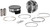 KB PERFORMANCE Piston Kit - 4.125" Standard - 10.0:1 CR - 96"-103" Twin Cam Bored to 117 ci w/SE 95 cc Heads [KB662LCASTD]