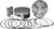 KB PERFORMANCE Piston Kit - 4.250" +0.005" - 11.8:1 CR - 124" Big Bore - 107" M8 [KB595LCA005]