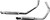 PAUGHCO Staggered Dual Exhaust System - '57-'85 XL - Tapered - 38" Long [719TM]