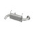 MBRP AT-9522SP SINGLE SLIP-ON SYSTEM W/ OVAL SPORT MUFFLER CHROME