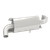 MBRP AT-9524SP SINGLE SLIP-ON SYSTEM W/ OVAL SPORT MUFFLER CHROME
