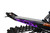STRAIGHTLINE 182-123-PURPLE HIDE 'N' GO REAR BUMP BLACK/PURPLE POL