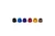 SANTORO FABWORX SF10023B CHACHO'S BOLT KIT GOLD M8 ENG TRANS PRIM BLK