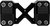 KENS FACTORY KFR-04-1.125 NL 1-1/8" X-RISER 10" STRAIGHT BLACK